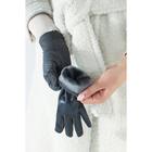 Перчатки женские, безразмерные, без утеплителя, цвет серый - Фото 3