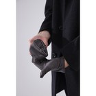 Перчатки мужские, безразмерные, без утеплителя, цвет серый - Фото 5