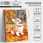 Алмазная мозаика на подрамнике с частичным заполнением «Корги», 20×30 см - Фото 1