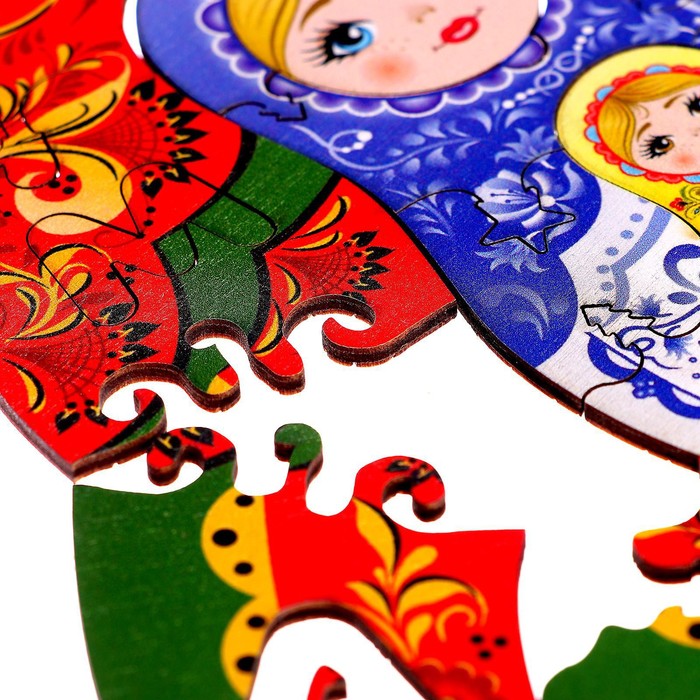 Пазл-конструктор деревянный «Матрёшка Даша» 51018