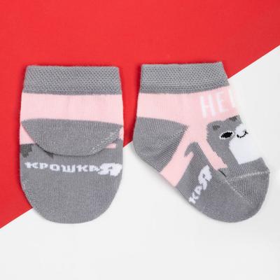 Набор носков Крошка Я «Котик», 2 пары, 8-10 см