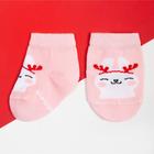 Набор новогодних носков Крошка Я «Зайчик», 2 пары, 6-8 см - Фото 5