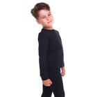 Термобельё детское (лонгслив, брюки), цвет чёрный, рост 110 см - Фото 3