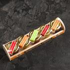 Медовый набор: липовый, цветочный, гречишный, донниковый, полевой, 200 г - фото 25404479