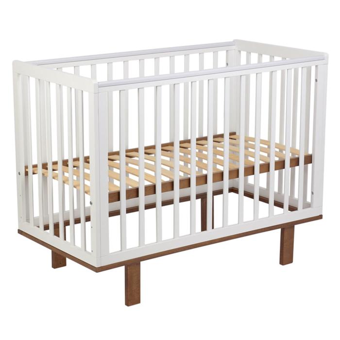 Кроватка детская Polini kids Simple 340, цвет белый- дуб