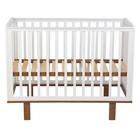Кроватка детская Polini kids Simple 340, цвет белый- дуб - Фото 2