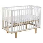 Кроватка детская Polini kids Simple 340, цвет белый- натуральный - Фото 3