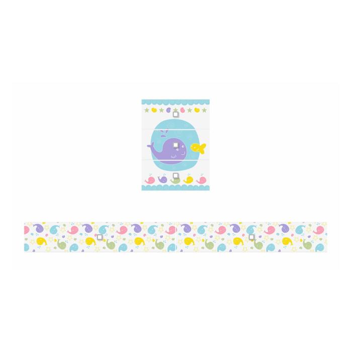 Фасад к детской кроватке Polini kids Simple 1100 «Морская история» - Фото 1