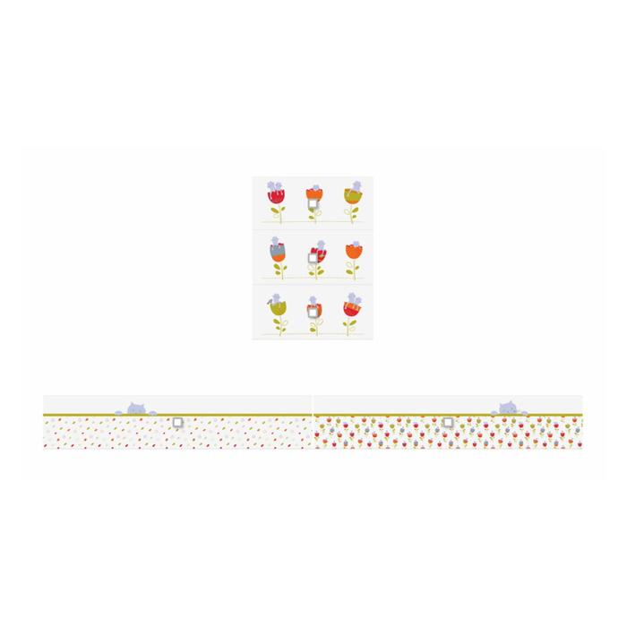 Фасад к детской кроватке Polini kids Simple 1100 «Сонные котята» - Фото 1