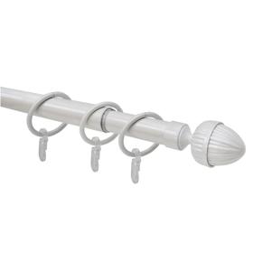 

Телескопический однорядный карниз, наконечник «Орех», цвет жемчуг, d=16/19 мм, 160-320 см