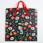 Пакет-коробка подарочная «С новым годом», 28×20×13 см, Me To You 6960893