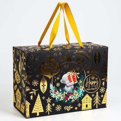 Пакет-коробка подарочная Happy new year, 28×20×13 см, Me To You