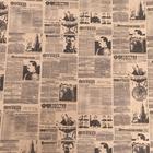 Бумага упаковочная крафт "Советская газета" 0,7 х 10 м,70 гр - Фото 3