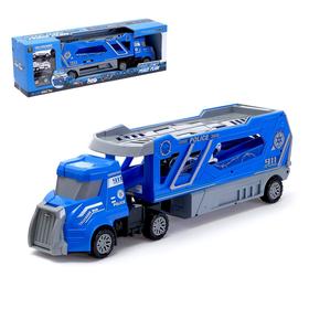 {{photo.Alt || photo.Description || 'УЦЕНКА Грузовик инерционный «Полицейский автовоз» с 3 машинами (помята упаковка)'}}