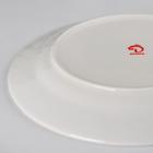 Тарелка фарфоровая обеденная Доляна «Мрамор», d=25,3 см, цвет белый - Фото 3