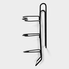 Держатель для бутылок Доляна, подвесной, металл, 32.5×31.5×13 см, чёрный - Фото 8