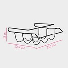 Держатель для бутылок Доляна, подвесной, металл, 32.5×31.5×13 см, чёрный - Фото 3