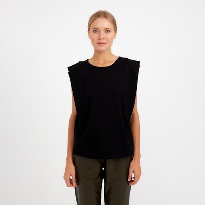 Майка женская MINAKU OVERSIZE FIT: чёрный, размер 44