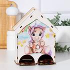 Чайный домик на два ряда "Единорог с пончиком" 15,5×9,6×20 см  (артикул 7356662)  большой выбор товаров оптом и в розницу по низким ценам с доставкой