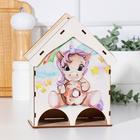 Чайный домик на два ряда "Единорог с пончиком" 15,5×9,6×20 см  (артикул 7356662)  большой выбор товаров оптом и в розницу по низким ценам с доставкой