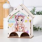 Чайный домик на два ряда "Единорог с пончиком" 15,5×9,6×20 см  (артикул 7356662)  большой выбор товаров оптом и в розницу по низким ценам с доставкой