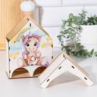 Чайный домик на два ряда "Единорог с пончиком" 15,5×9,6×20 см  (артикул 7356662)  большой выбор товаров оптом и в розницу по низким ценам с доставкой