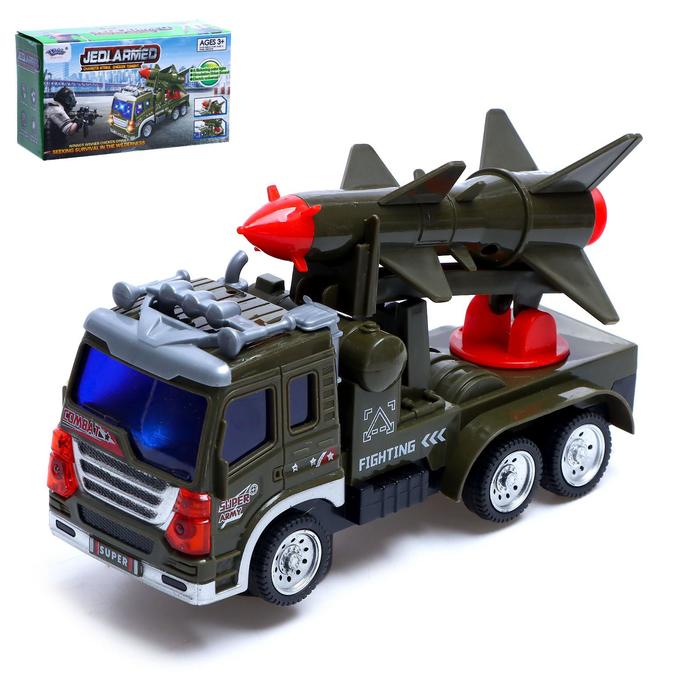 Машина «Армия», работает от батареек, свет и звук, МИКС - Фото 1