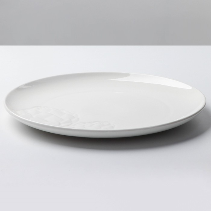 Блюдо керамическое для подачи «Артишоки», белая, 27 см, цвет белый - фото 1910228987