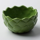 Соусник керамический «Артишок», 10 см, 250 мл, цвет зелёный - фото 7331519