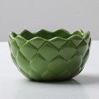 Соусник керамический «Артишок», 10 см, 250 мл, цвет зелёный - Фото 3