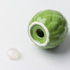 Перечница и солонка из керамики «Артишок», белая и зеленая 6 х 6.5 см, цвет белый-зелёный - фото 9858468