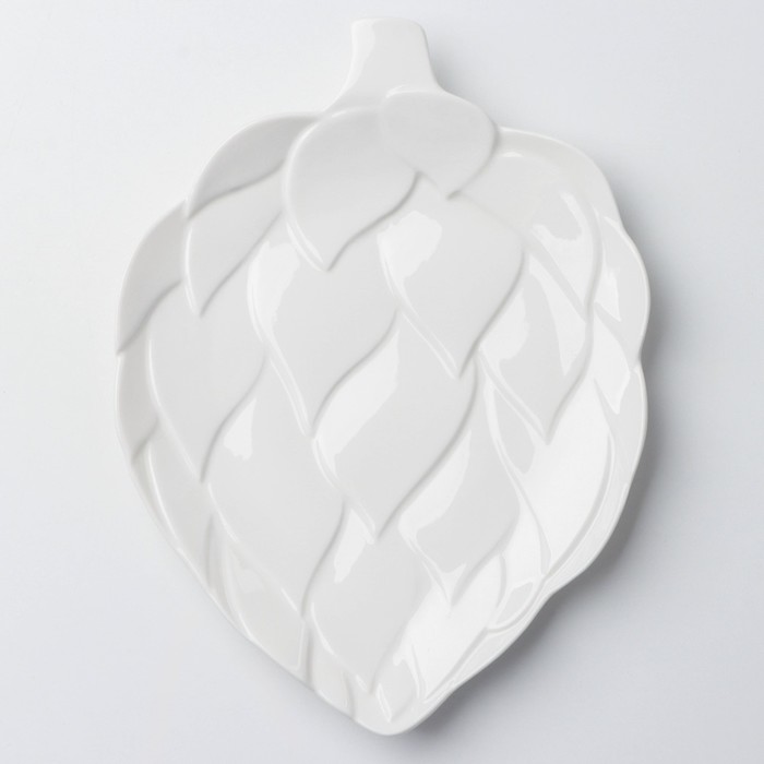 Блюдо керамическое для подачи «Артишоки», белая, 20 х 17 см, цвет белый - фото 1910229021