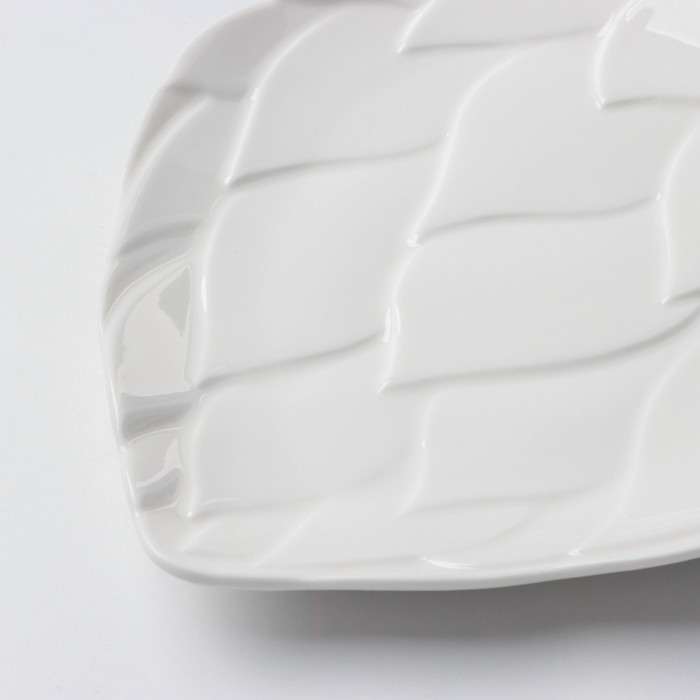 Блюдо керамическое для подачи «Артишоки», белая, 20 х 17 см, цвет белый - фото 1910229022