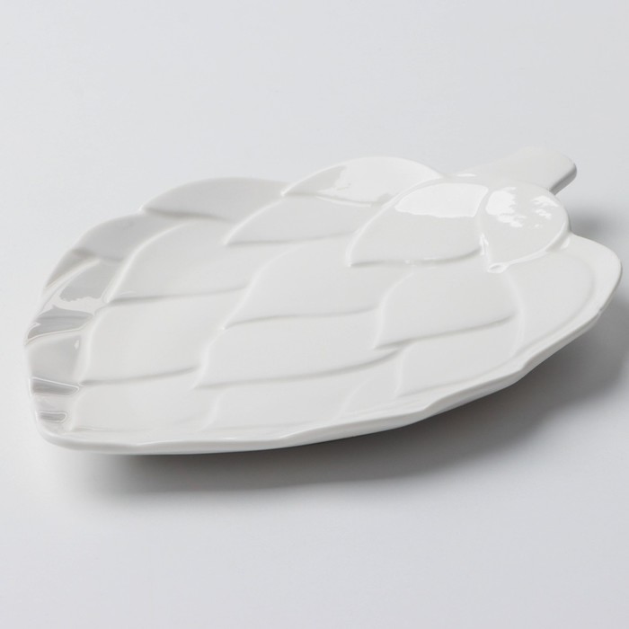 Блюдо керамическое для подачи «Артишоки», белая, 20 х 17 см, цвет белый - фото 1910229023