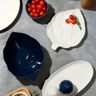 Перечница и солонка из керамики «Артишок», белая и синяя 6 х 6.5 см, цвет белый-синий - фото 4333615