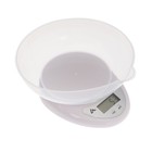 Весы кухонные Luazon LVK-706, электронные, с чашей, до 5 кг, белые - Фото 5