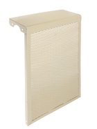 УЦЕНКА Экран на чугунный радиатор «Лидер», 390×610×150 мм, 4 секции, металлический, бежевый - Фото 1