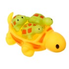 Набор резиновых игрушек для ванны «Мыльница: Черепаха», 14,5 см, с пищалкой, 4 шт, Крошка Я - Фото 6