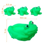 Резиновые игрушки для ванны Крошка Я «Мыльница: Лягушка», 14.5 см, с пищалкой, в наборе 4 шт. - Фото 3