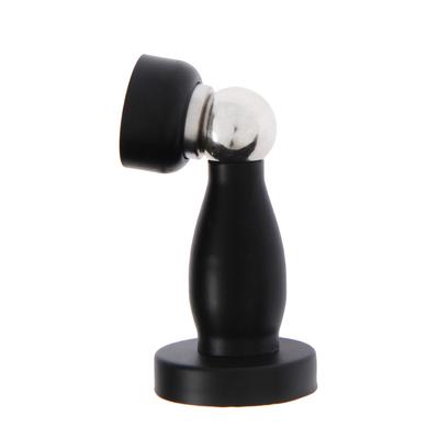 Упор дверной LOCKLAND, магнитный, цвет черный, 91×167 мм