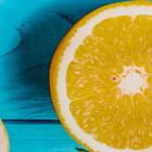 Фотофон винил "Цитрусы на голубых досках" 120х80 см - Фото 3