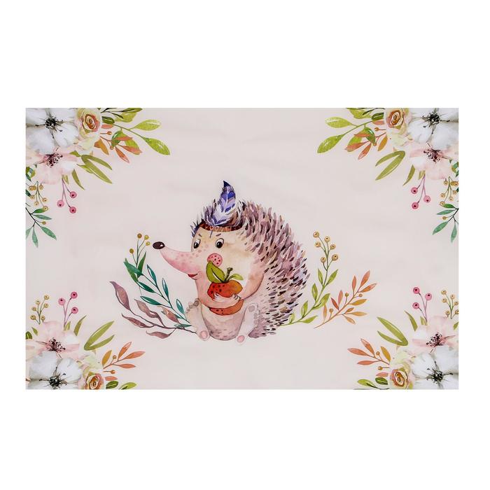 Фотофон для съёмок, винил «Ёжик с яблочком», 120×80 см - Фото 1