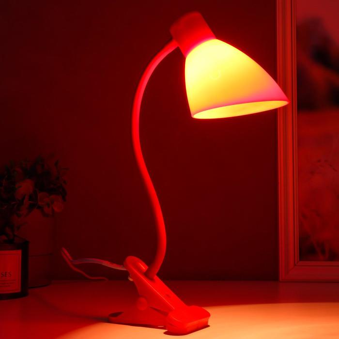 Настольная лампа 16700/1RD Е27 15Вт красный RISALUX - фото 1910229207