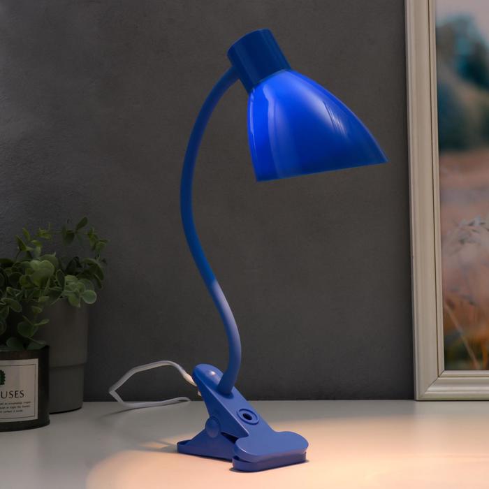 Настольная лампа 16700/1BL Е27 15Вт синий RISALUX - фото 1910229215