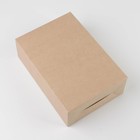 Коробка подарочная складная крафтовая, упаковка, 16 х 23 х 7,5 см - Фото 3