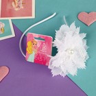 Ободок для волос «Фелиция», кружево бусинка, 0.5 см, белый - Фото 2