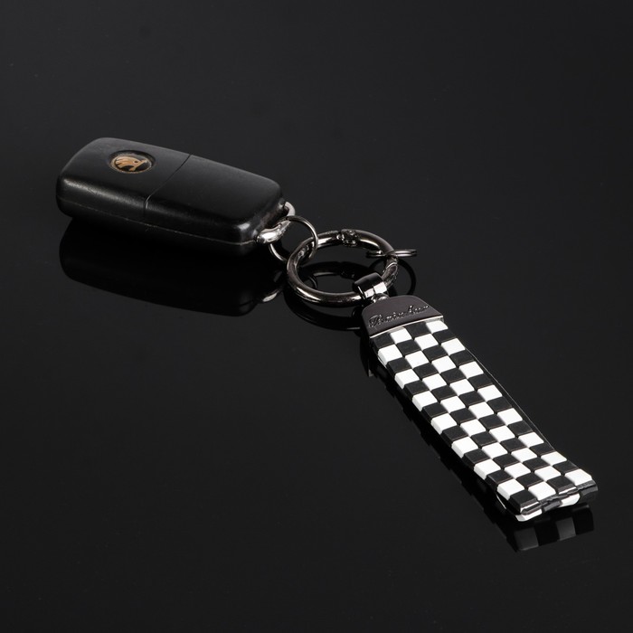 Брелок для ключей на кольце с табличкой номера «Флаг» - Фото 1