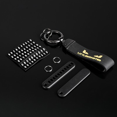 Брелок для ключей на кольце с табличкой номера LITTLEMONSTER