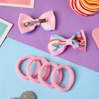 Набор для волос "Аннет" (4 резинки, 2 зажима) летнее утро, 5,5х3,5 см 6970599