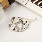 Зажим для волос «Либерти», геометрия, серебро - фото 63056360